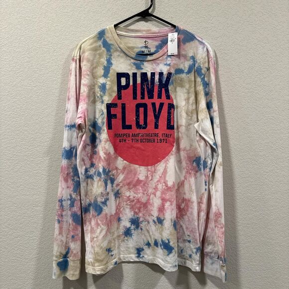 Tie-dye Pink Floyd long sleeve tee Size M NWT - Picture 2 of 6